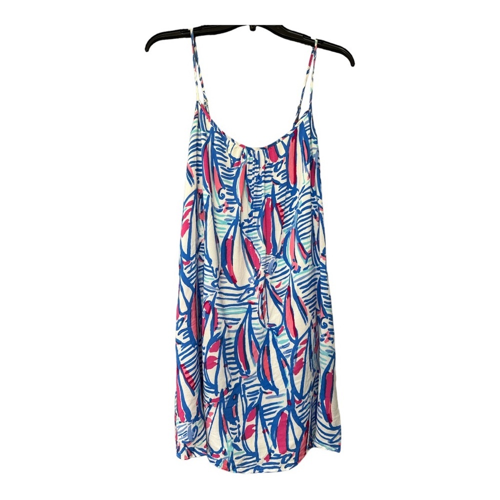 Lilly Pulitzer Daphne Red Right Return Sailboat Trapeze Dress Sz XS - Picture 3 of 8